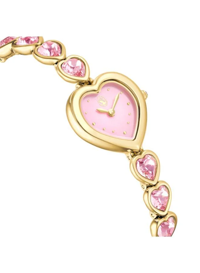 SWAROVSKI Idyllia PGO Plated Pink Dial Analog Watch